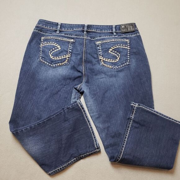 SILVER AIKO Jeans Dark Wash Bootcut Sz 22 - Picture 12 of 16